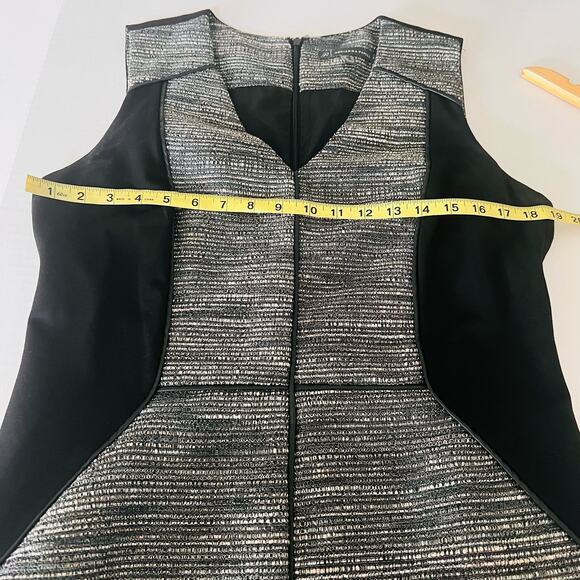 Adrianna Papell Tweed Sleeveless Sheath Dress Size 10 - Picture 7 of 8